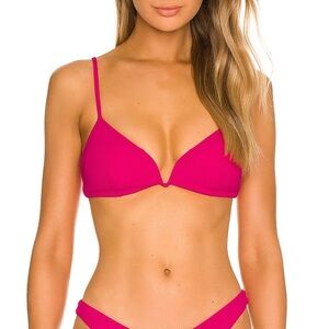 Revolve LSPACE pink bikini top